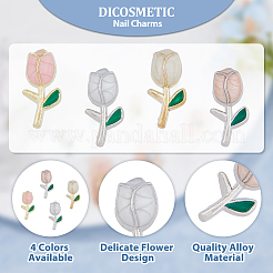 80Pcs 4 Style Alloy Enamel Cabochons&nbsp;FIND-DC0003-83