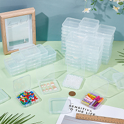 120Pcs Transparent Plastic Bead Containers with Hinged Lid&nbsp;CON-BC0008-05