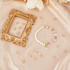 16Pcs Brass Micro Pave Clear Cubic Zirconia Links Connectors&nbsp;ZIRC-FH0001-41