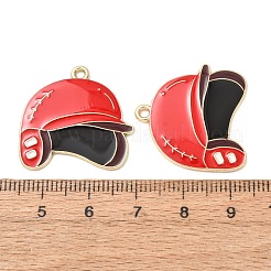 Baseball Alloy Enamel Pendants&nbsp;AL-CBA2679-07B-G01