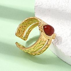 304 Stainless Steel Cuff Open Rings&nbsp;RJEW-F213-02G