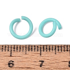 Spray Painted Iron Open Jump Rings&nbsp;IFIN-T017-04B-09