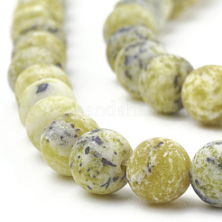 Natural Yellow Turquoise(Jasper) Beads Strands&nbsp;G-T106-297