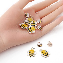 12Pcs 2 Styles Alloy Enamel Pendants&nbsp;ENAM-YW0003-18