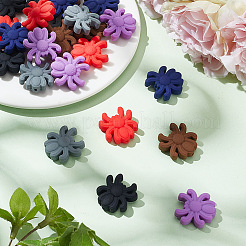24Pcs 6 Colors Spider Food Grade Eco-Friendly Silicone Focal Beads&nbsp;SIL-AR0001-12