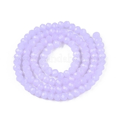 Imitation Jade Glass Beads Strands&nbsp;X-GLAA-T023-4mm-C01
