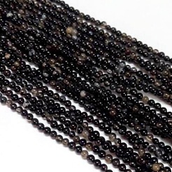 Natural Black Onyx Beads Strands&nbsp;G-H1567-8MM