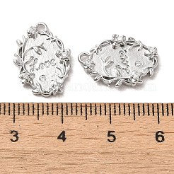 Valentine's Day Brass Micro Pave Clear Cubic Zirconia Pendants&nbsp;KK-G481-09P