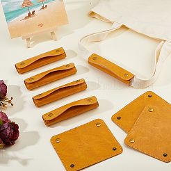 10Pcs Imitation Leather Luggage Handle Wraps&nbsp;AJEW-FH0008-91B