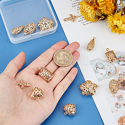 12Pcs 6 Style Brass Pendants&nbsp;KK-PH0002-61