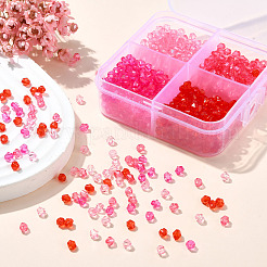 1200Pcs 4 Colors Transparent Acrylic Beads&nbsp;TACR-YW0002-45