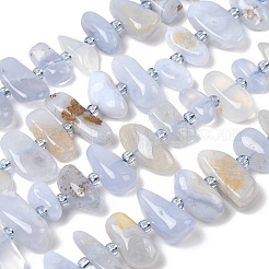 Natural Blue Lace Agate Beads Strands&nbsp;G-L649-A02-01