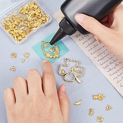 120Pcs 10 Style Alloy Cabochons & Links & Beads&nbsp;FIND-OC0001-18