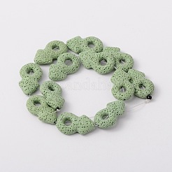 Synthetic Lava Rock Bead Strands&nbsp;G-N0093-15