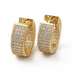 Clear Cubic Zirconia Hinged Hoop Earrings&nbsp;EJEW-F288-08