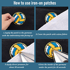 Polyester Iron on/Sew On Patches&nbsp;LS-PATC-WH20005-16A