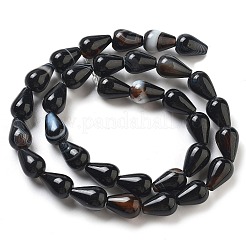 Natural Striped Agate/Banded Agate Dyed & Heated Beads Strands&nbsp;G-B106-A16-02