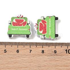 Printed Schima Wood Beads&nbsp;WD-CBA91F0-10