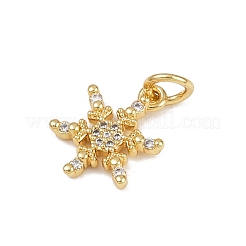 Brass Micro Pave Cubic Zirconia Charms&nbsp;KK-H077-02G-04