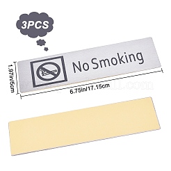 430 Stainless Steel Sign Stickers&nbsp;STAS-GF0001-06D