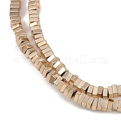 Electroplated Synthetic Non-magnetic Hematite Beads Strands&nbsp;G-G174-H01-01