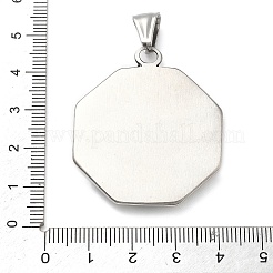 304 Stainless Steel Pendants&nbsp;STAS-V008-01AS