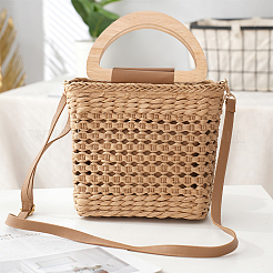 4Pcs 2 Styles D-shape Wooden Bag Handles&nbsp;FIND-WR0008-20