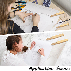 6Pcs 2 Styles Sandpaper File with Wood Pencil Sandpaper Board&nbsp;TOOL-GF0003-58