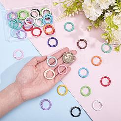 40Pcs Spray Painted Alloy Spring Gate Rings&nbsp;FIND-ME0004-10