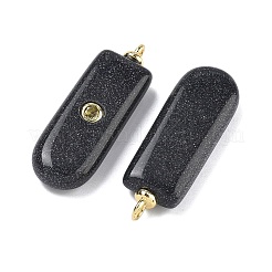 Synthetic Blue Goldstone Pendants&nbsp;KK-C251-01H-01
