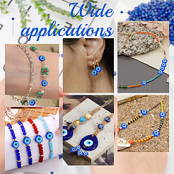 Handmade Evil Eye Lampwork Beads&nbsp;LAMP-DC0001-06B