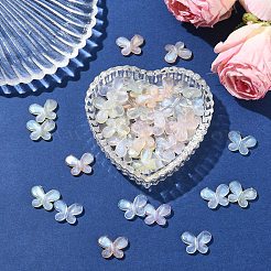 100Pcs 5 Colors Transparent Resin Beads&nbsp;RESI-YW0004-46