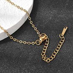 2.5MM Unisex 304 Stainless Steel Textured Cable Chain Necklaces&nbsp;NJEW-P356-13G