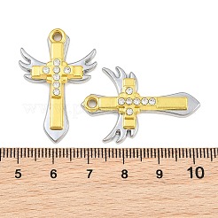 Alloy Rhinestone Pendants&nbsp;RB-CBA18BA-04G