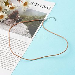 Cowhide Leather Choker Necklaces&nbsp;NJEW-JN03597-02