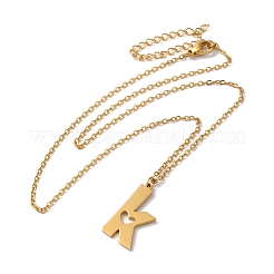 304 Stainless Steel Pendant Necklaces&nbsp;LS-NJEW-H036-02G-K