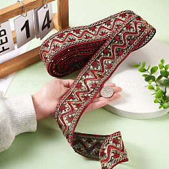 Ethnic Style Embroidery Polyester Ribbons&nbsp;SK-TAC0001-04