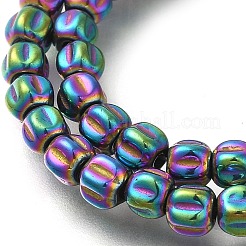 Electroplated Synthetic Non-magnetic Hematite Beads Strands&nbsp;G-C154-A01-01J