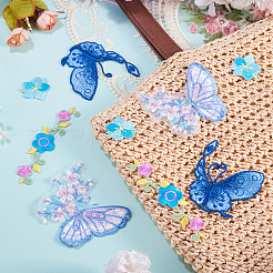 12Pcs 4 Styles Polyester Computerized Embroidery Cloth Iron on/Sew on Patches&nbsp;PATC-TA0001-43