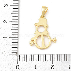 Christmas Brass Pendants&nbsp;KK-K411-01G