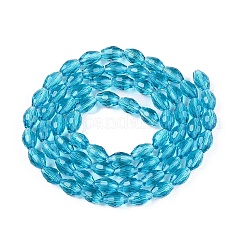Transparent Glass Beads Strands&nbsp;EGLA-A037-T6x8mm-D03