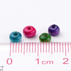 Lead Free Rondelle Natural Wood Beads&nbsp;X-YTB026