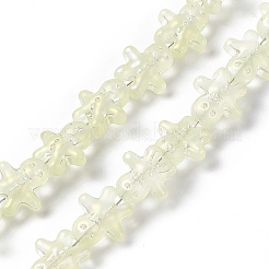 Full Rainbow Plated Forsted Electroplate Glass Beads&nbsp;GLAA-P005-FR05