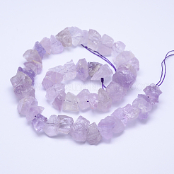 Raw Rough Natural Amethyst Bead Strands&nbsp;G-O119-03B