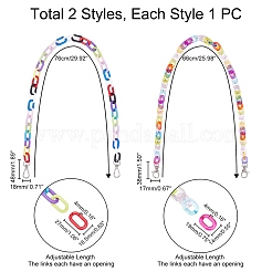 2Pcs 2 Styles PP Chain Belt&nbsp;FIND-PH0002-19P