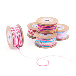 5 Rolls 5 Colors Segment Dyed Macrame Cotton Cord&nbsp;OCOR-TA0004-05A