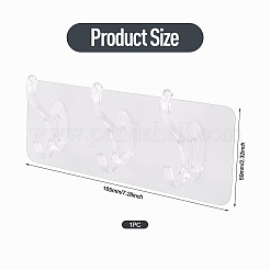 Self-adhesive Acrylic Wall Hook Hangers&nbsp;AJEW-TADJ0001-09B-02