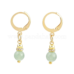 Natural & Synthetic Mixed Stone Round Hoop Earrings&nbsp;EJEW-JE06583