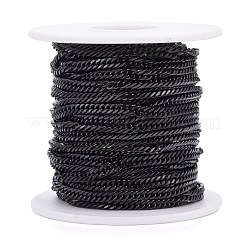 304 Stainless Steel Diamond Cut Curb Chains&nbsp;CHS-F013-02EB