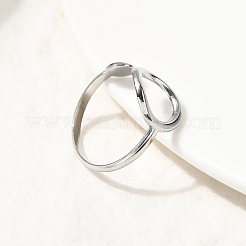 304 Stainless Steel Open Cuff Rings&nbsp;RJEW-H261-13P